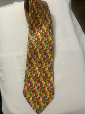 Andre Claude Canova/George Duboeuf 100% silk tie; EUC
